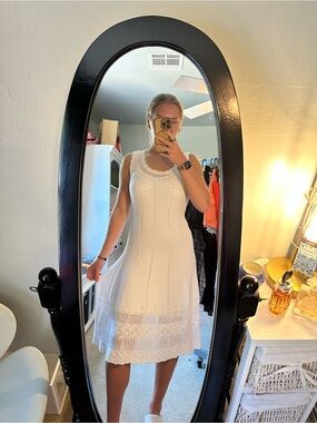 Ralph Lauren White Knit Sleeveless Midi Dress NWT